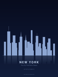 New York Skyline Silhouette — Deep Navy